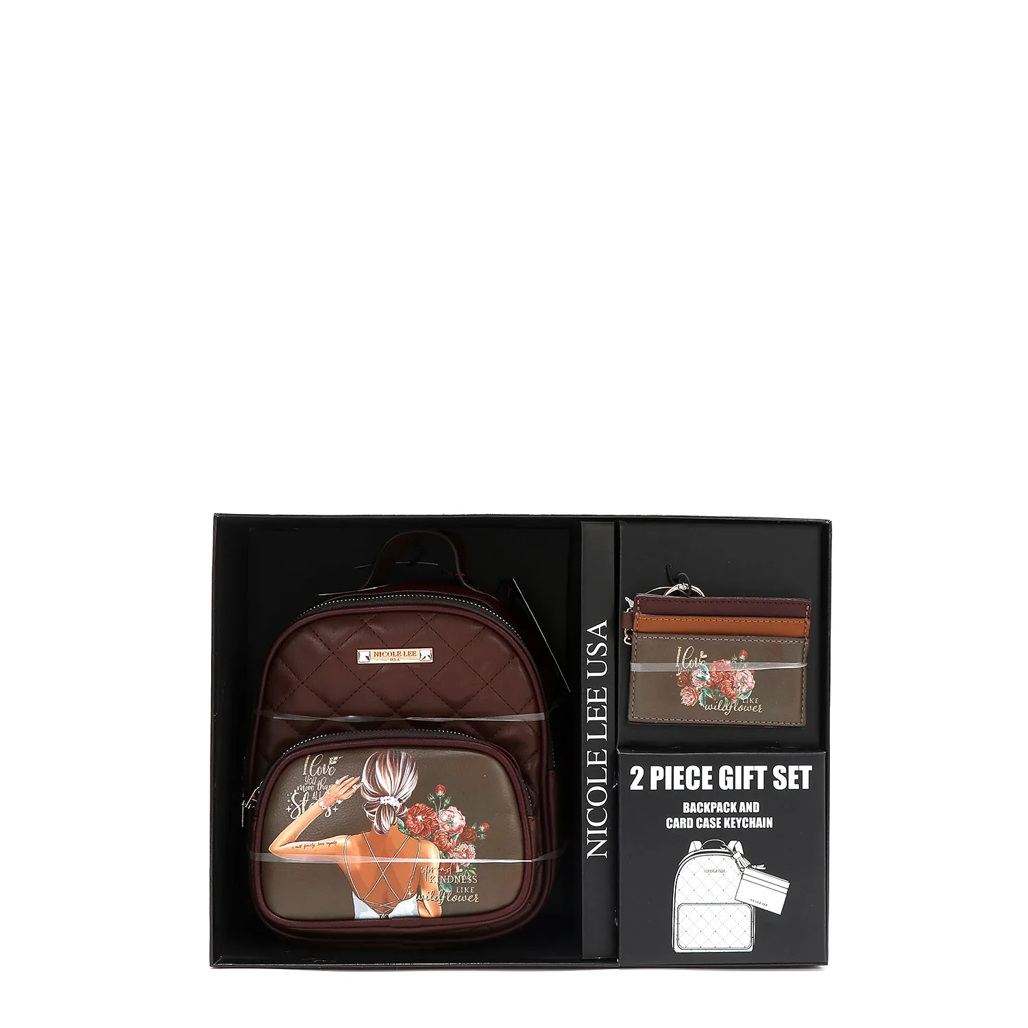 2 PIECE GIFT SET (Mini Backpack   Card Holder)