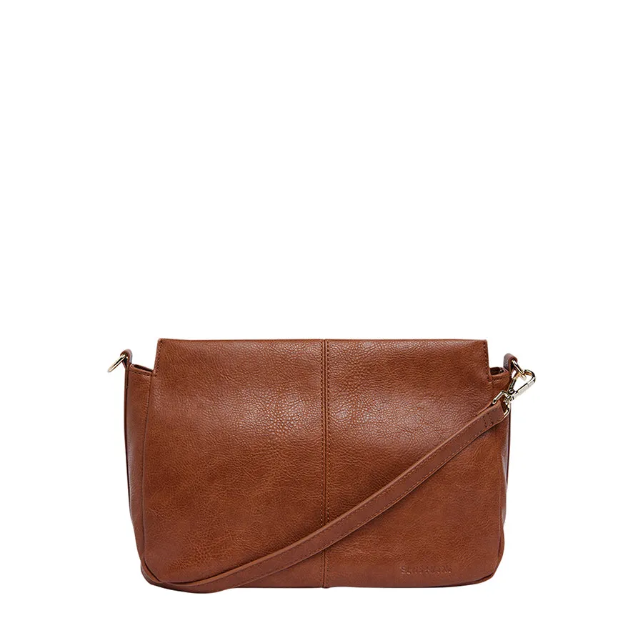 AMHERST SHOULDER BAG - TAN PEBBLE