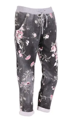 Anne   Kate Italian Rose Black Denim Trouser 14-18