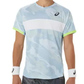 Asics Men Match Graphic SS Top - Soft Sky