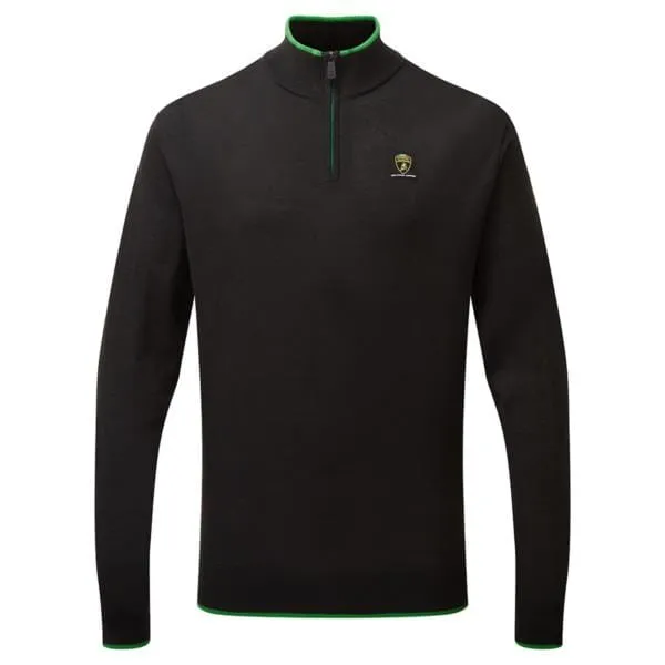 Automobili Lamborghini Squadra Corse Men's Team Knitted Sweater - Black