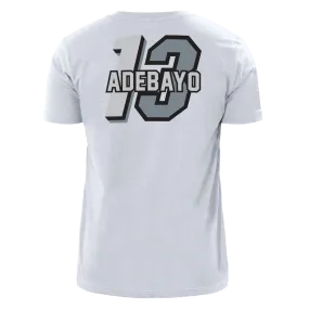 Bam Adebayo New Era Miami HEAT Mashup Name & Number White Tee