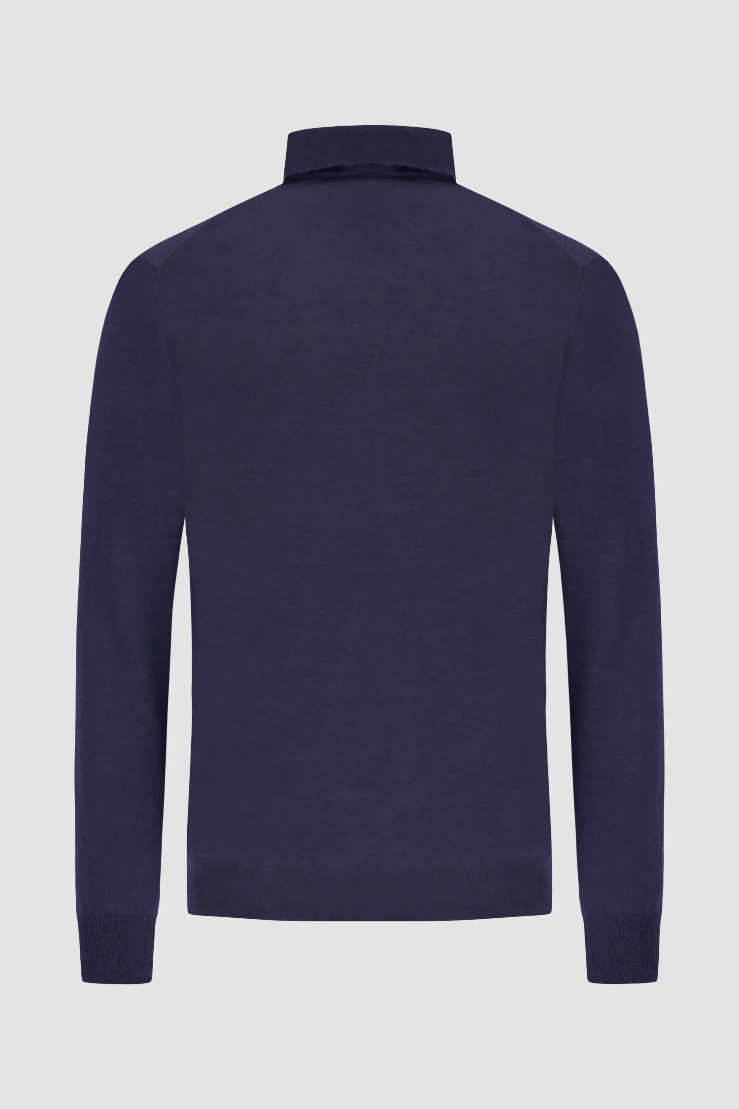 Barba Napoli Navy High Neck Ciclista Sweater