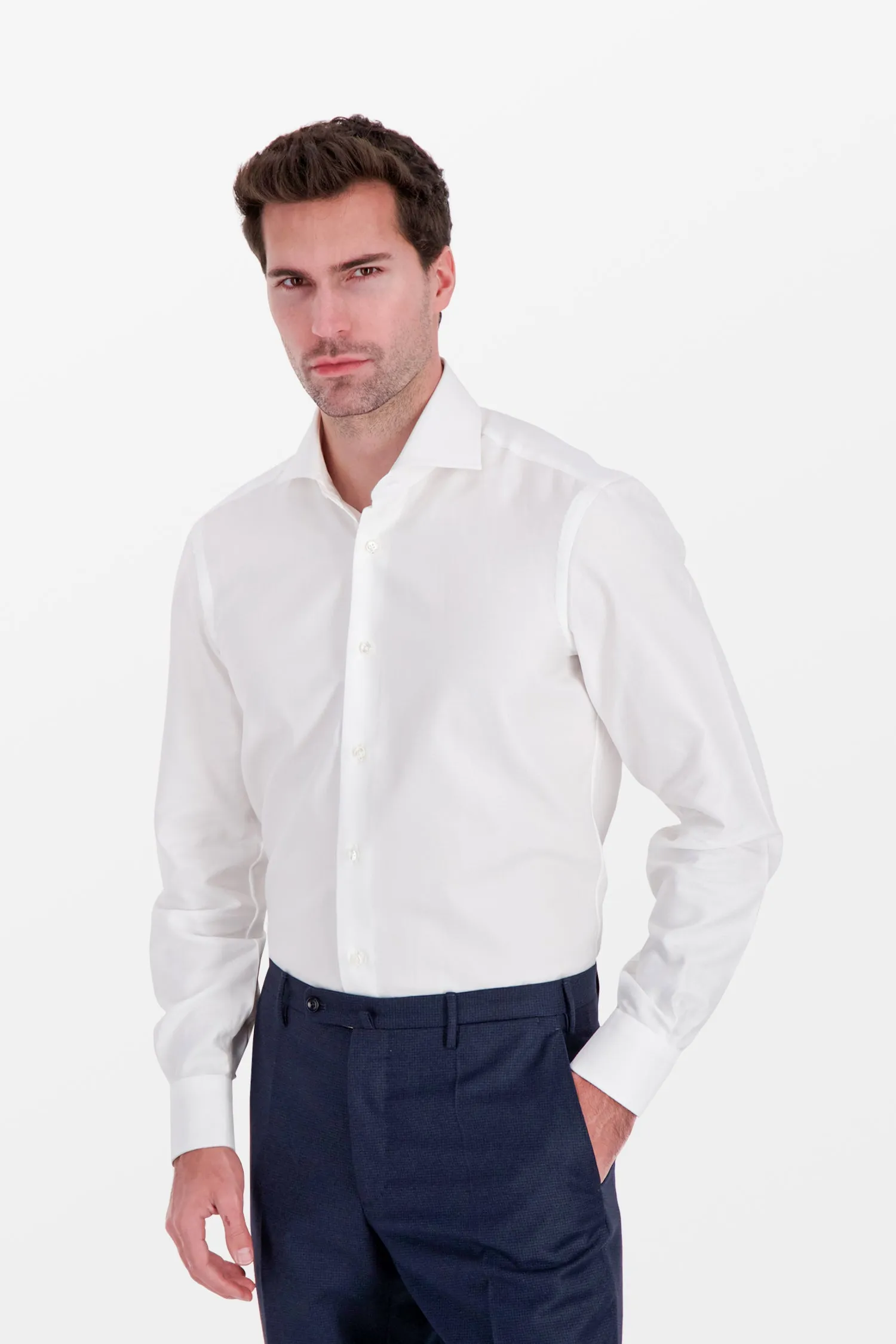 Barba Napoli White Classic Shirt