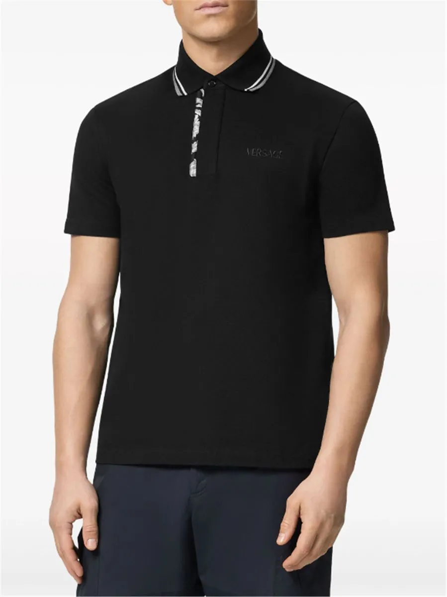 BAROCCO EMBROIDERED POLO SHIRT