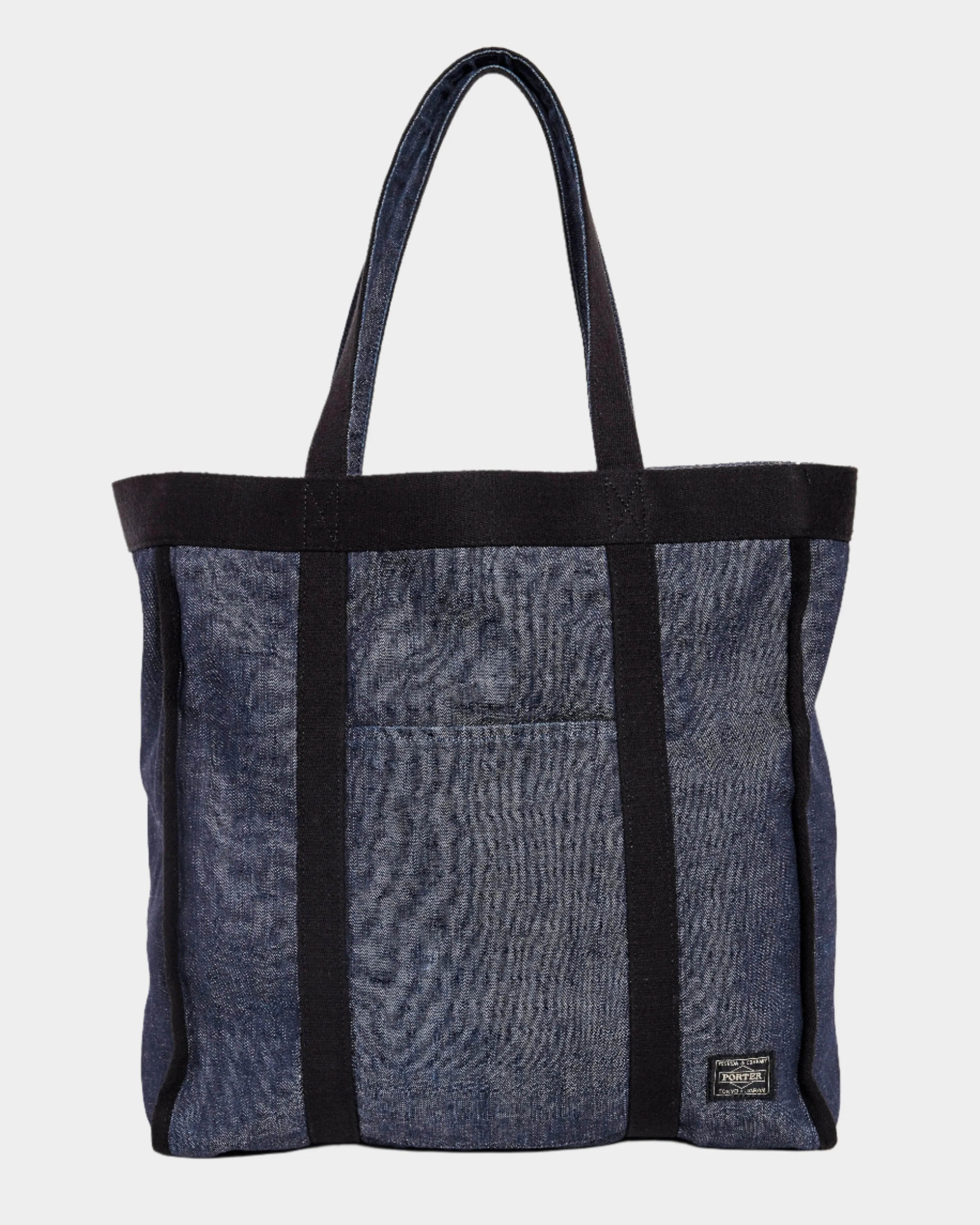 Beach Denim Tote Bag