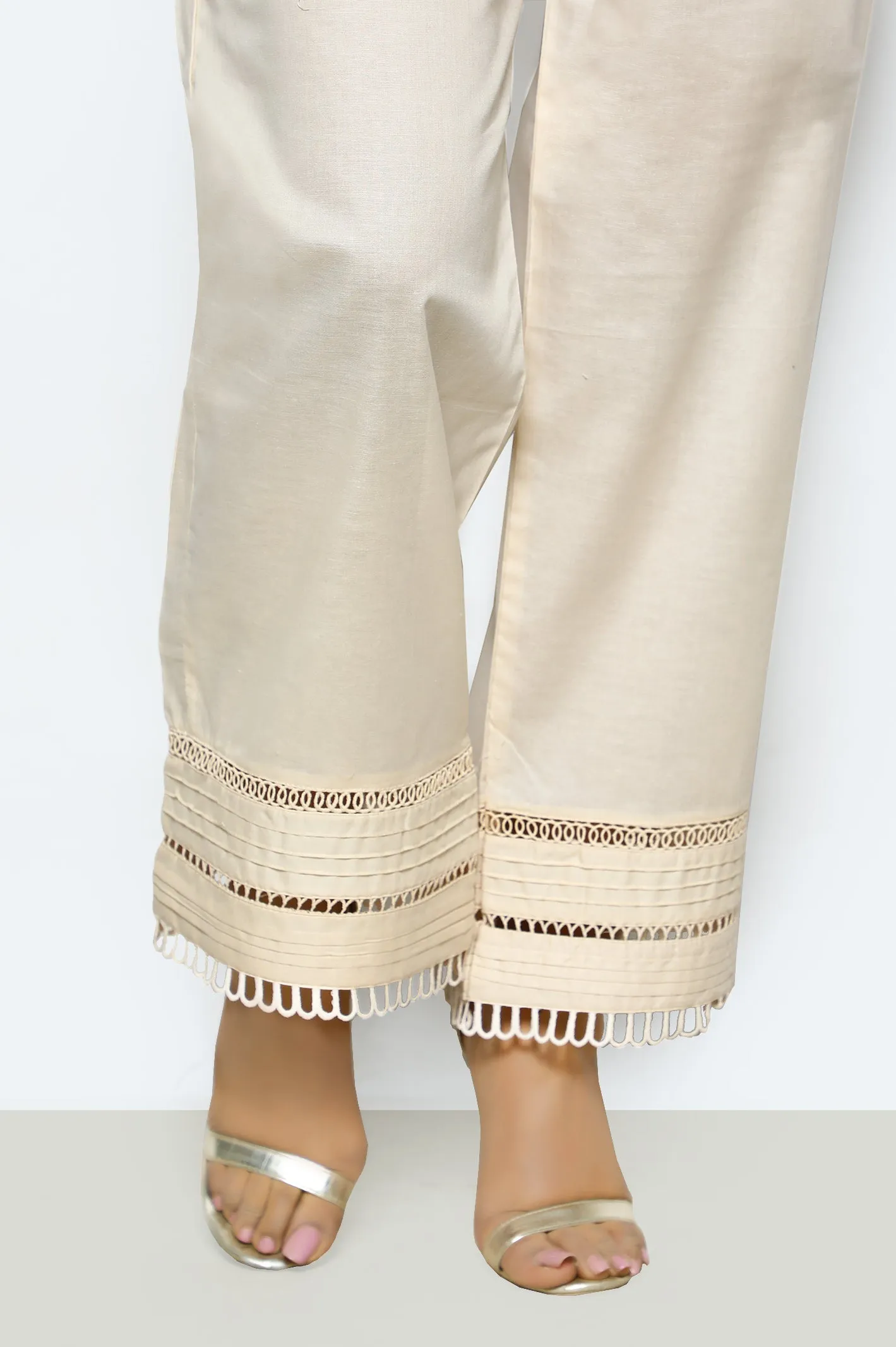 Beige Cambric Trouser