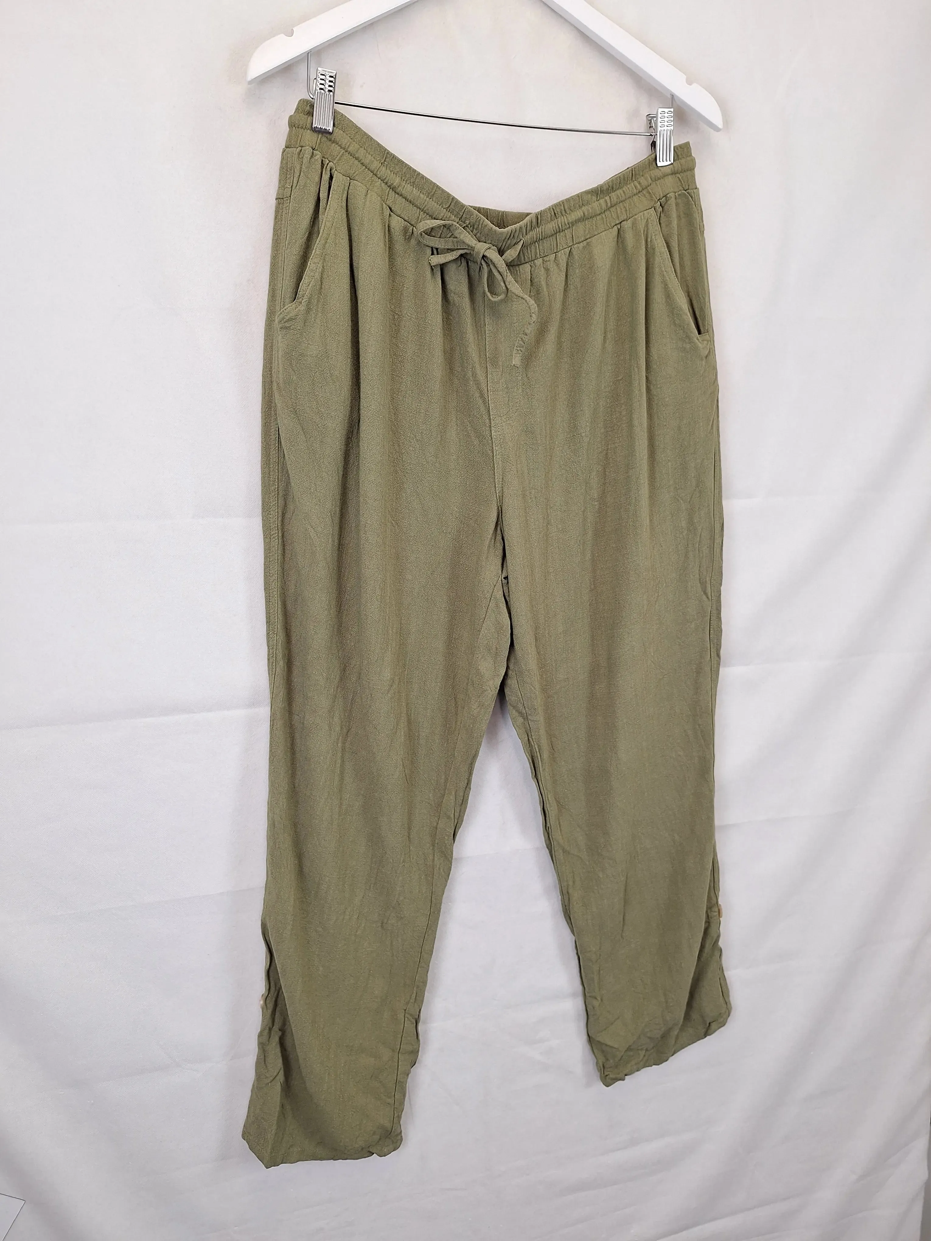 Betty Basics Olive Relaxed Safari Pants Size 16