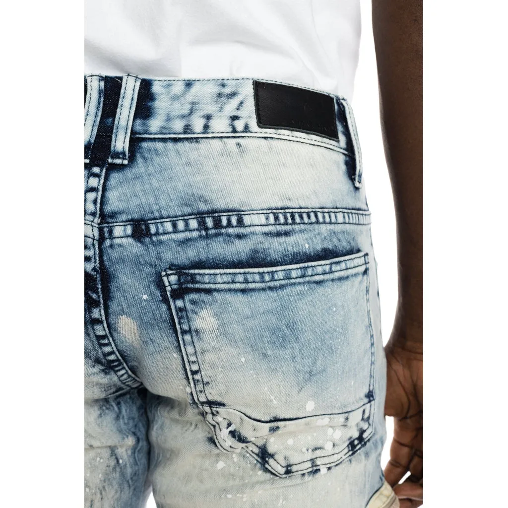 Big and Tall - Utility  Fashion Jean Shorts - Harvey Blue