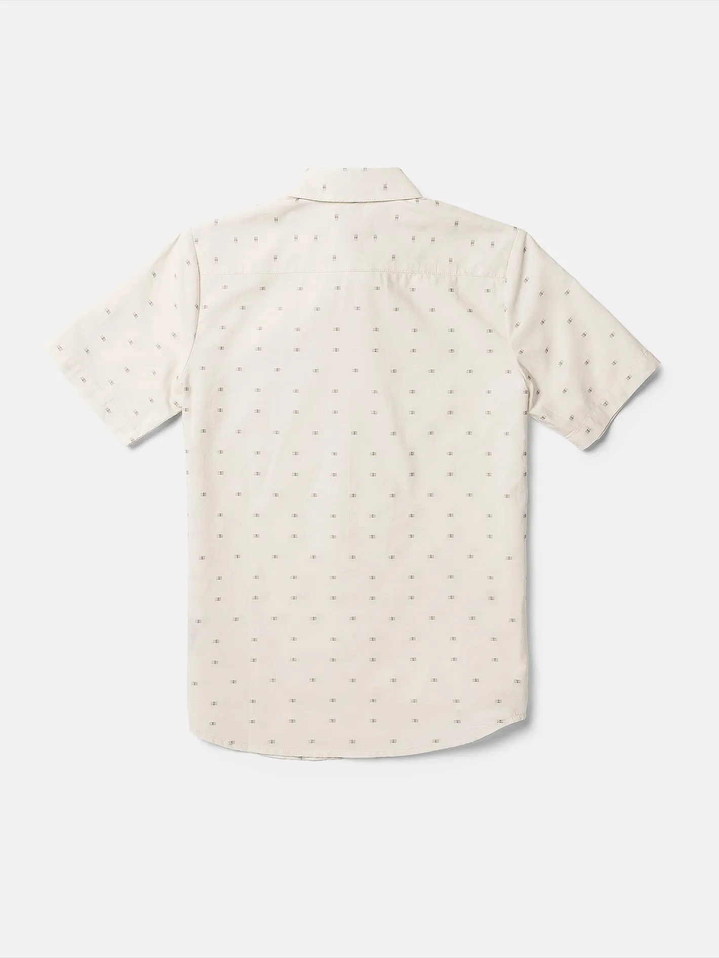 Big Boys Crownstone Short Sleeve Shirt - Off White