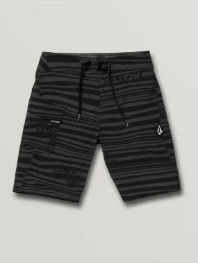 Big Boys Logo Stripe Mod-Tech Trunks - Black