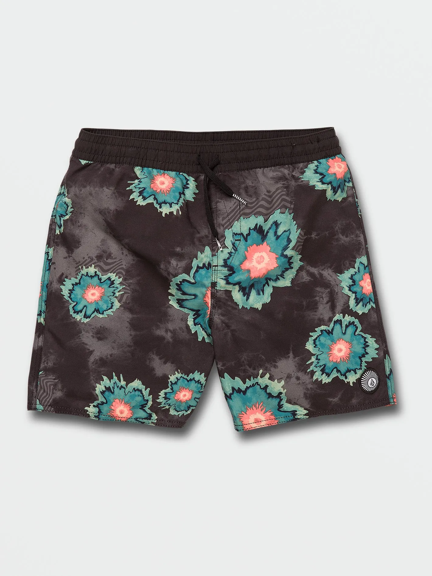 Big Boys Medal Petal Trunks - Black