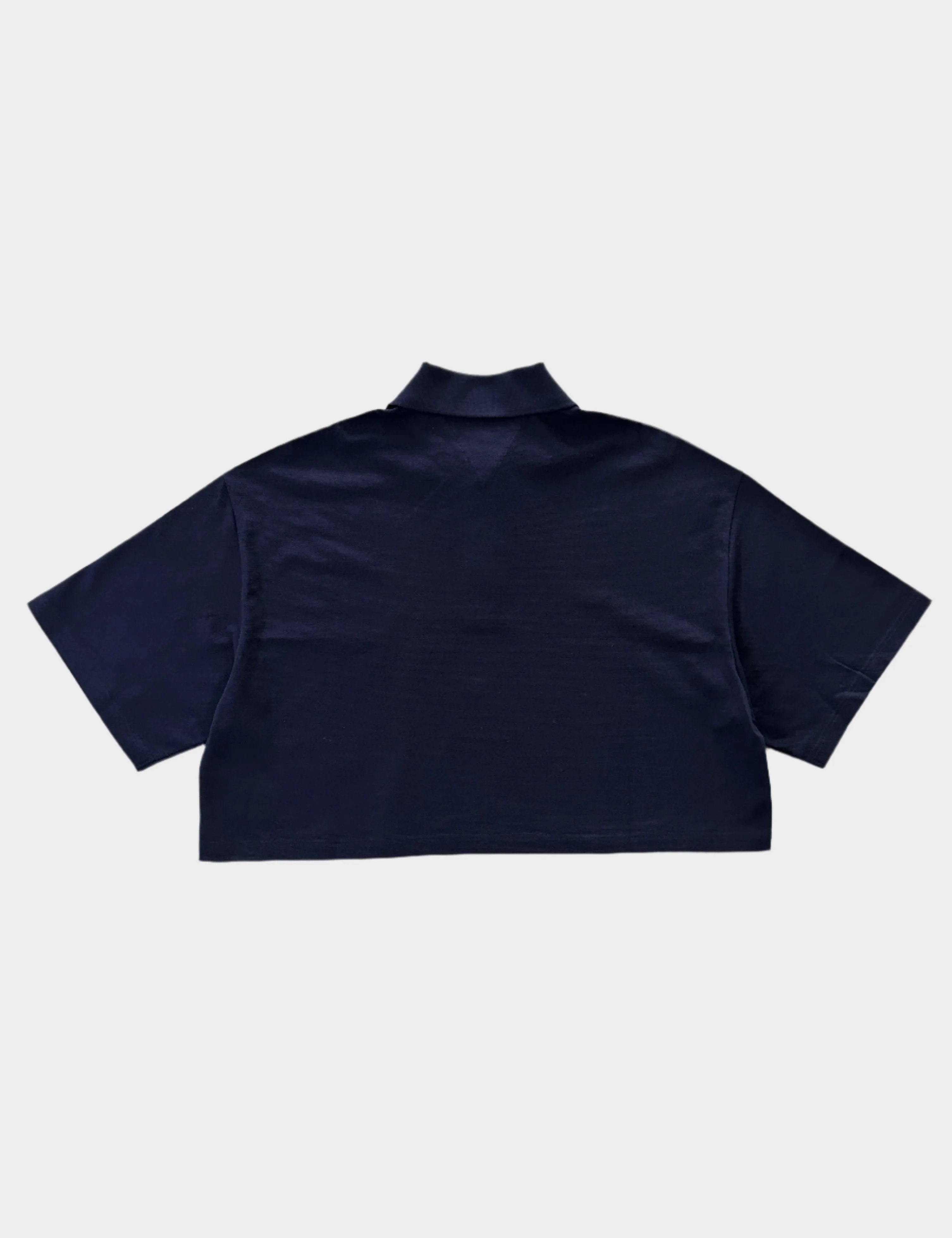 Blue Cropped Polo