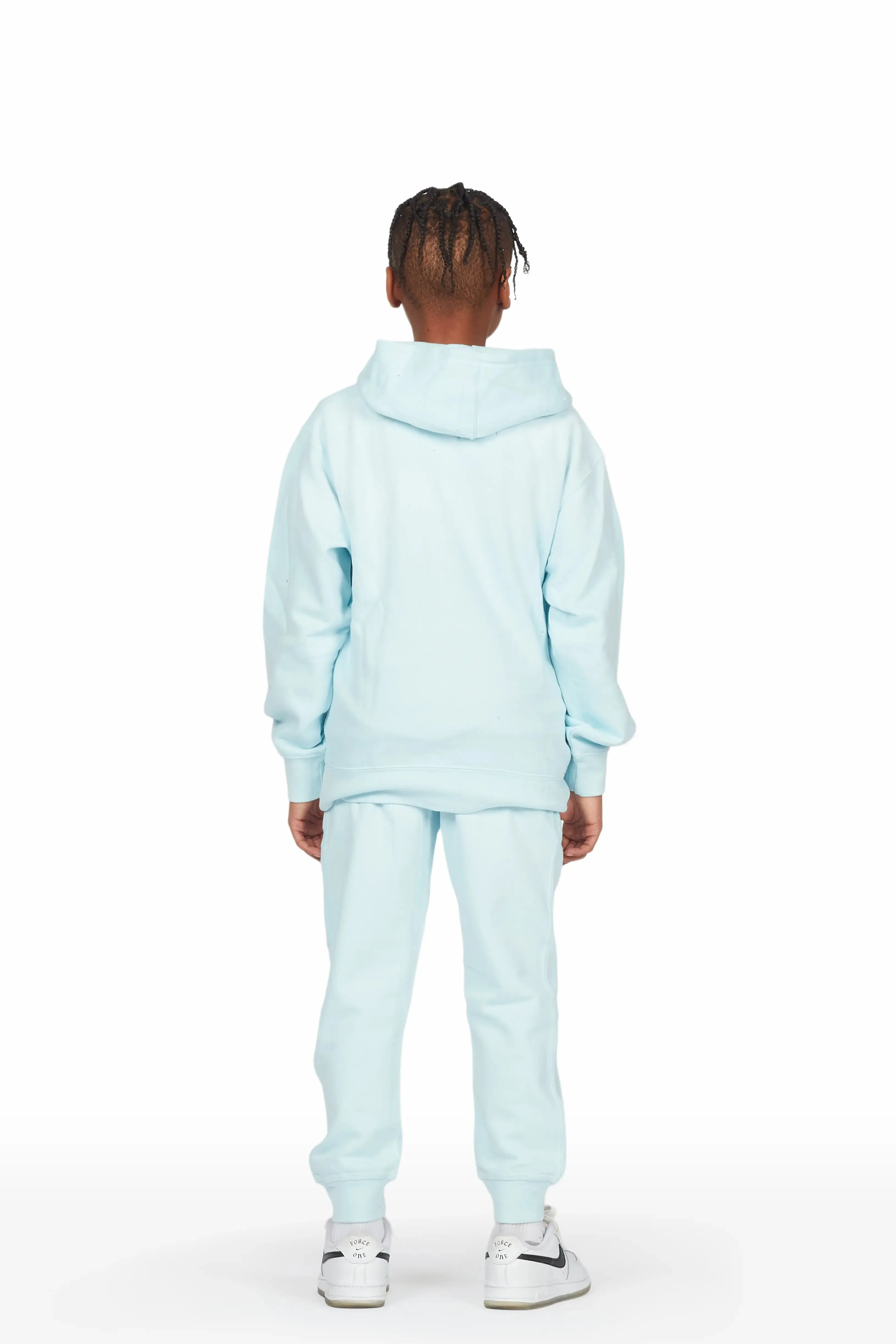 Boys Palmer Sky Blue Hoodie Track Set