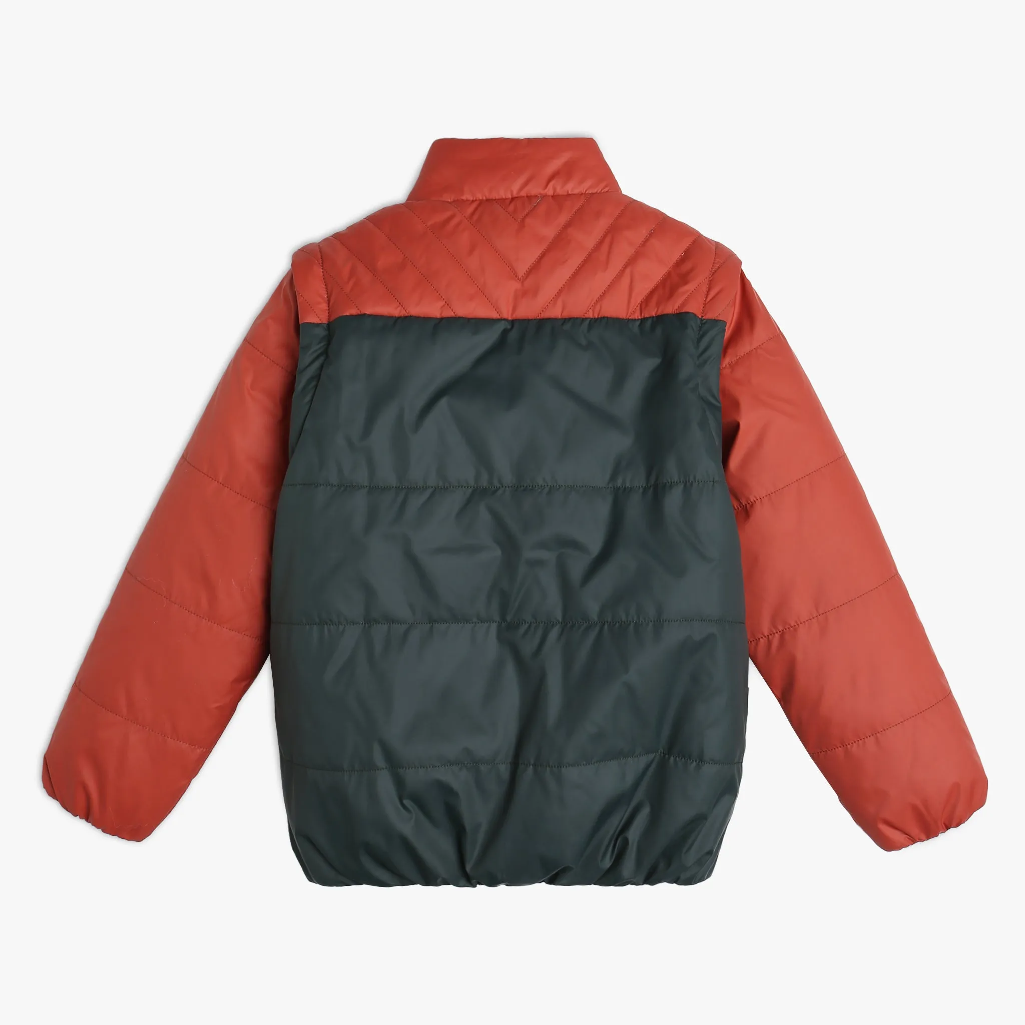 Boy's Regular Fit Solid Jacket