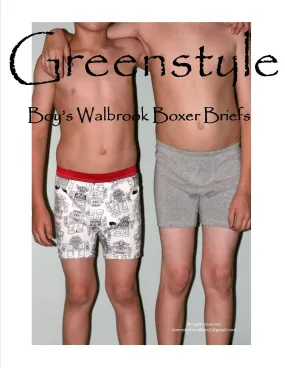 Boy's Walbrook Boxer Briefs PDF Sewing Pattern 2T to 14 years