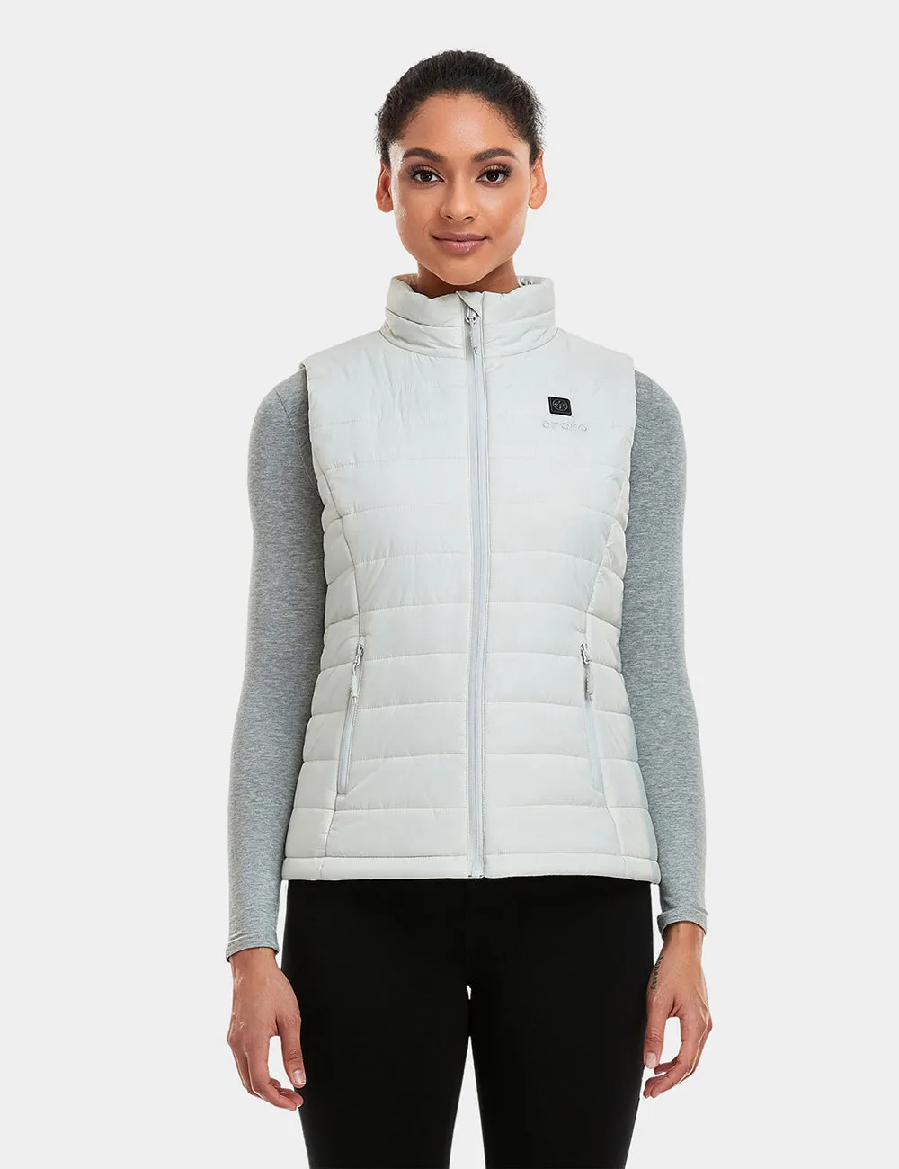 Bundle Deal - Women's Classic Heated Vest (Off-White) & Extra Mini 5K Battery