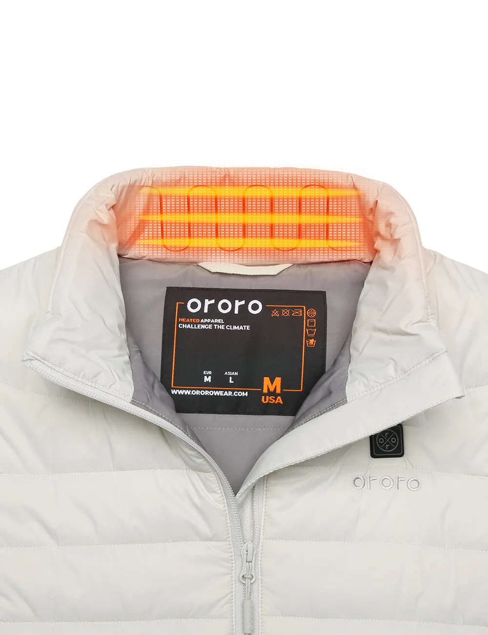 Bundle Deal - Women's Classic Heated Vest (Off-White) & Extra Mini 5K Battery