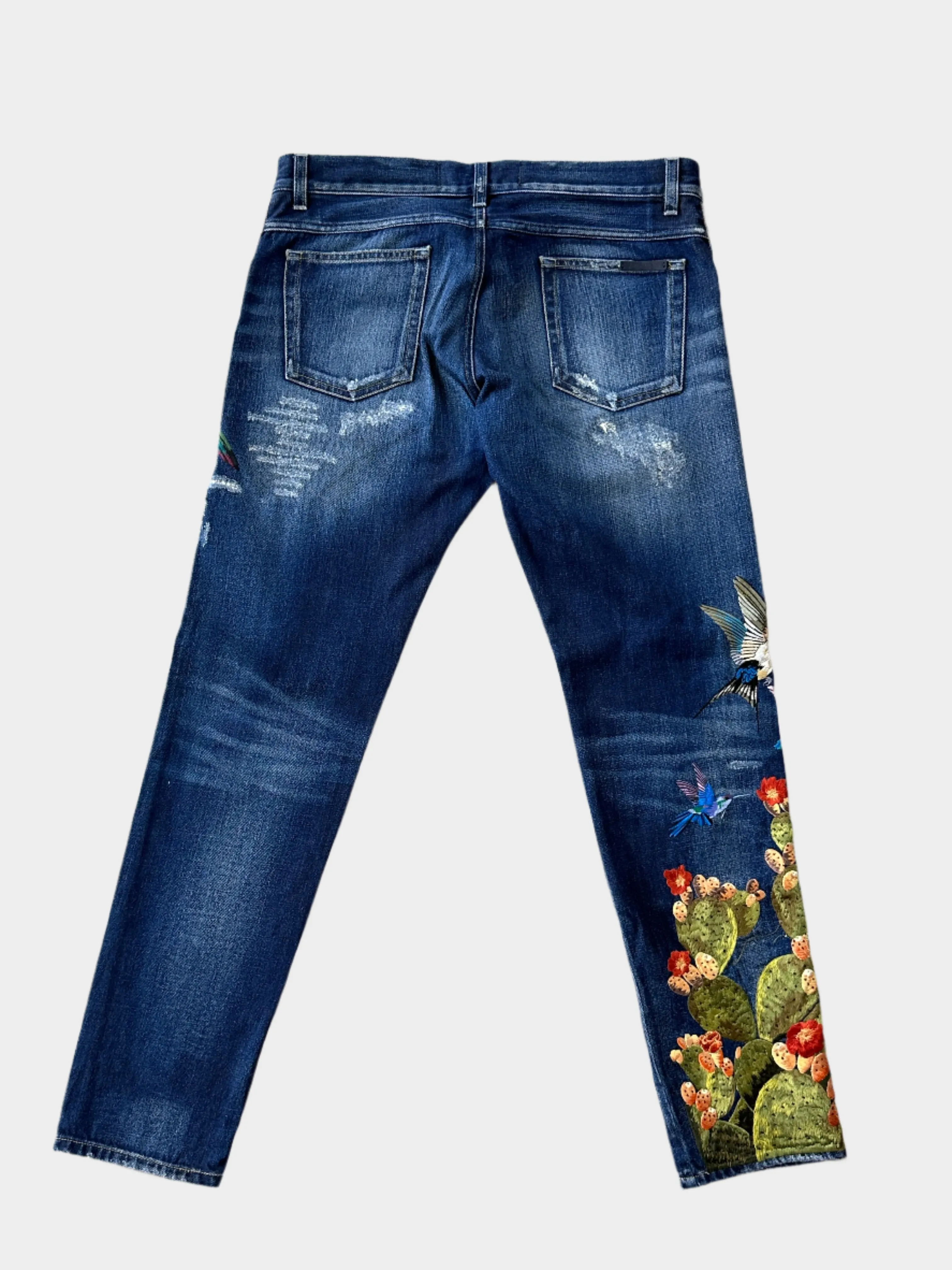 Cactus Bird Jeans