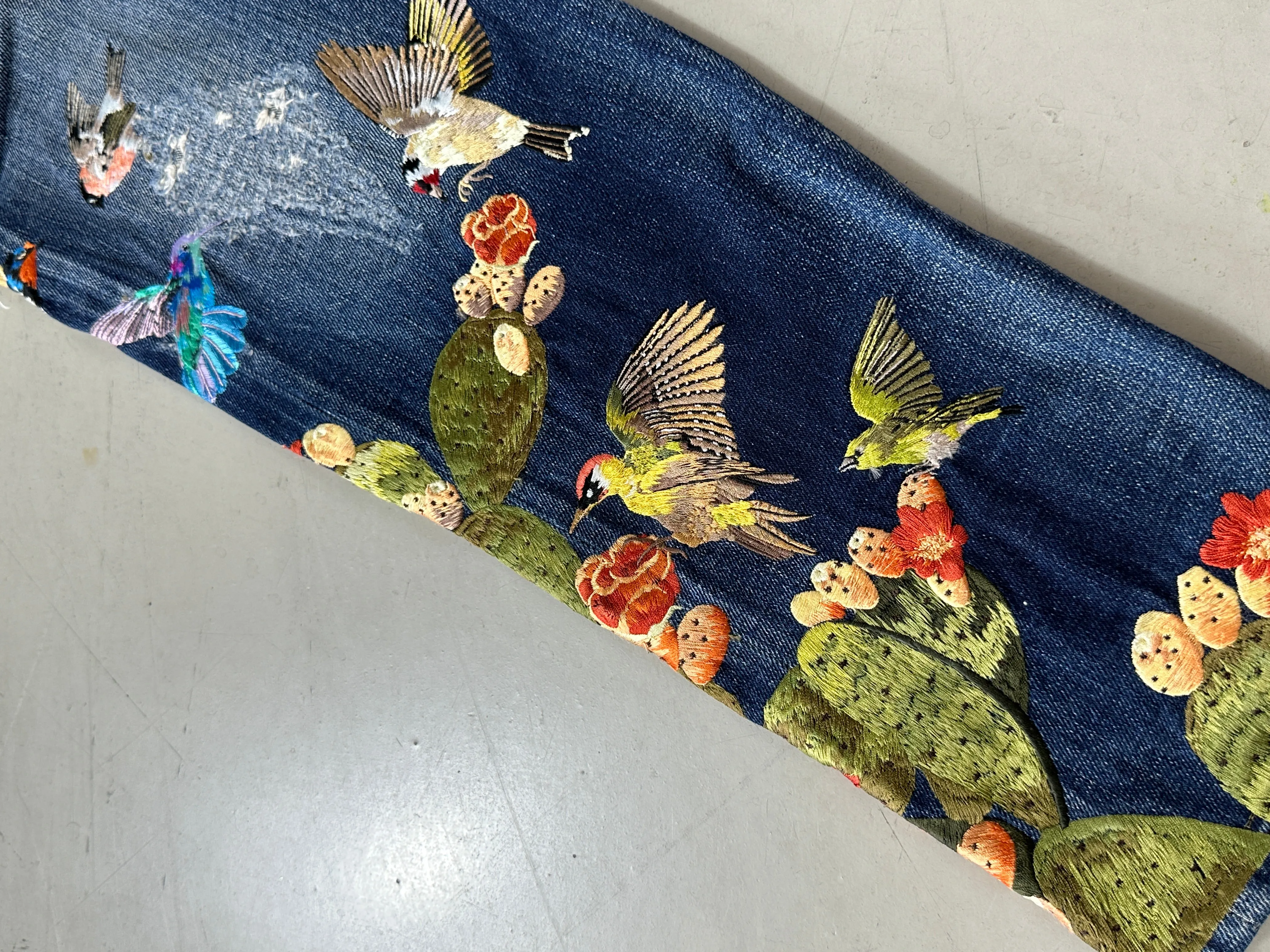 Cactus Bird Jeans