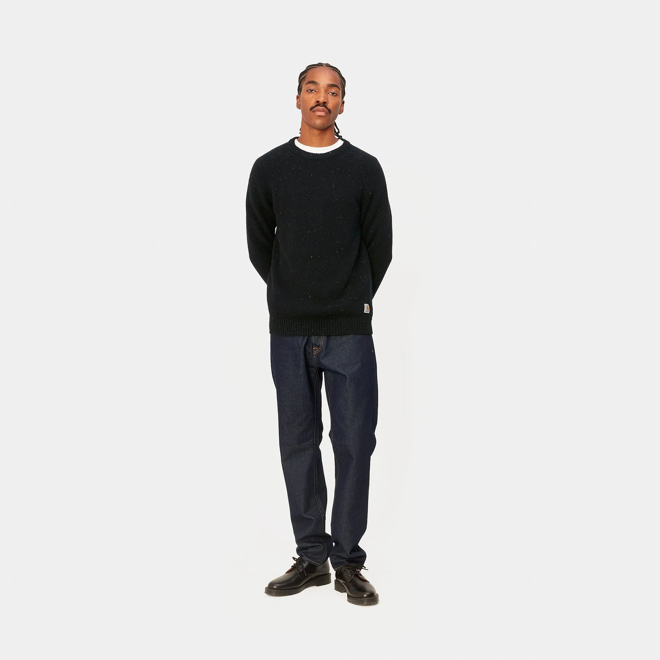 Carhartt Anglistic Sweater Speckled Black