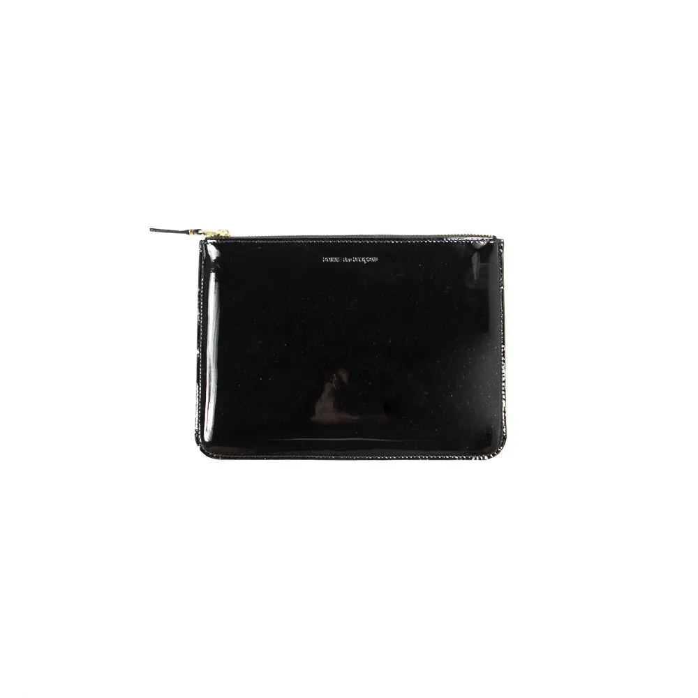 CDG Inside Check SA5100GP Glossy Wallet (Black)