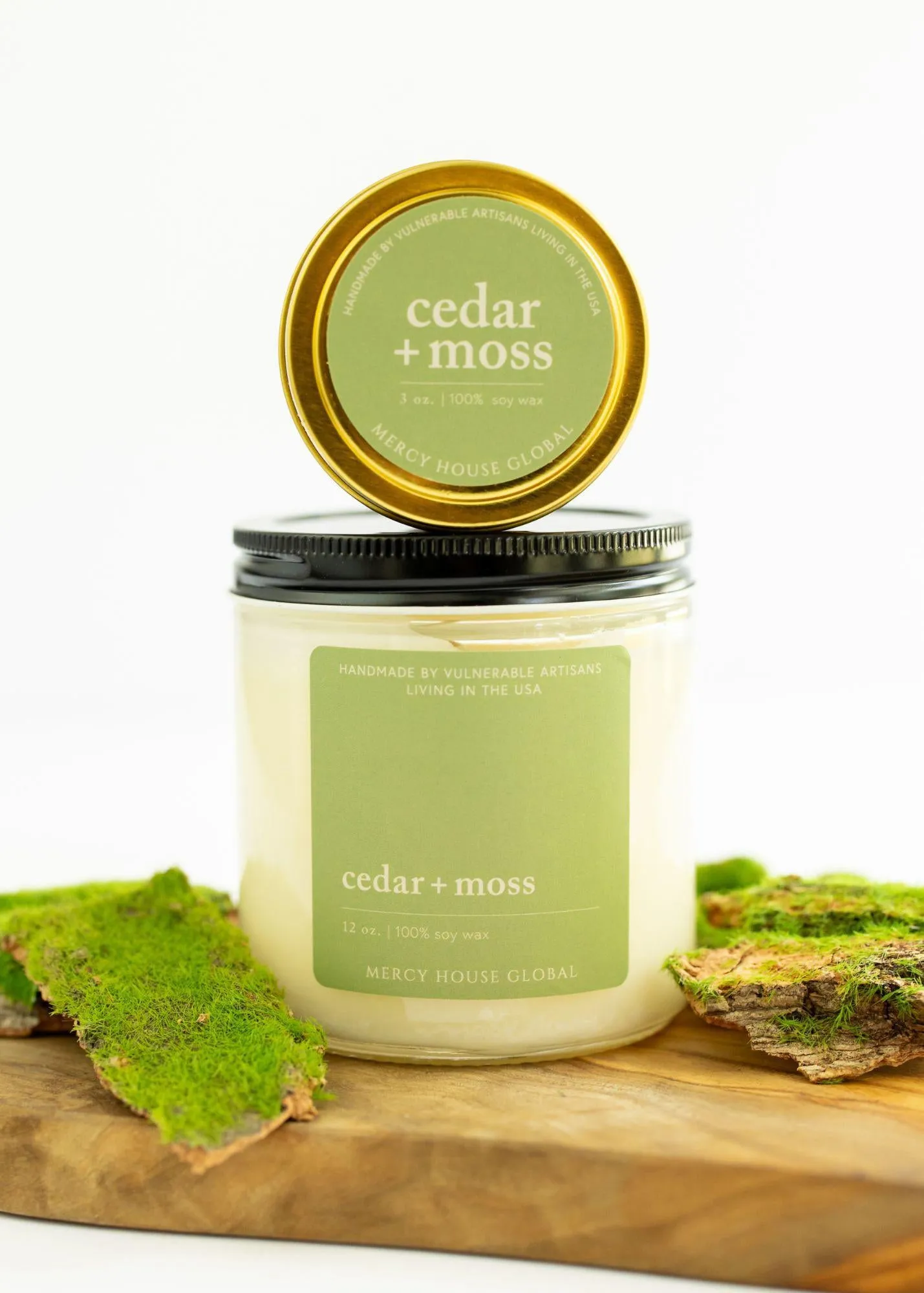 Cedar   Moss Candle | 12 oz. Glass Jar