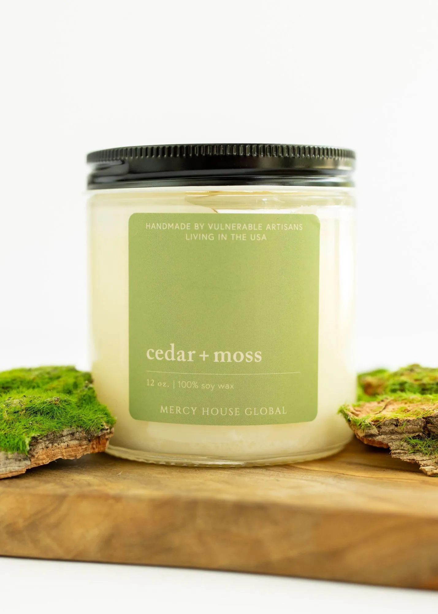 Cedar   Moss Candle | 12 oz. Glass Jar