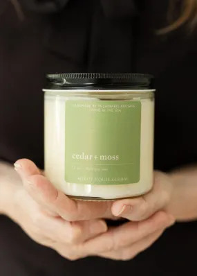 Cedar   Moss Candle | 12 oz. Glass Jar