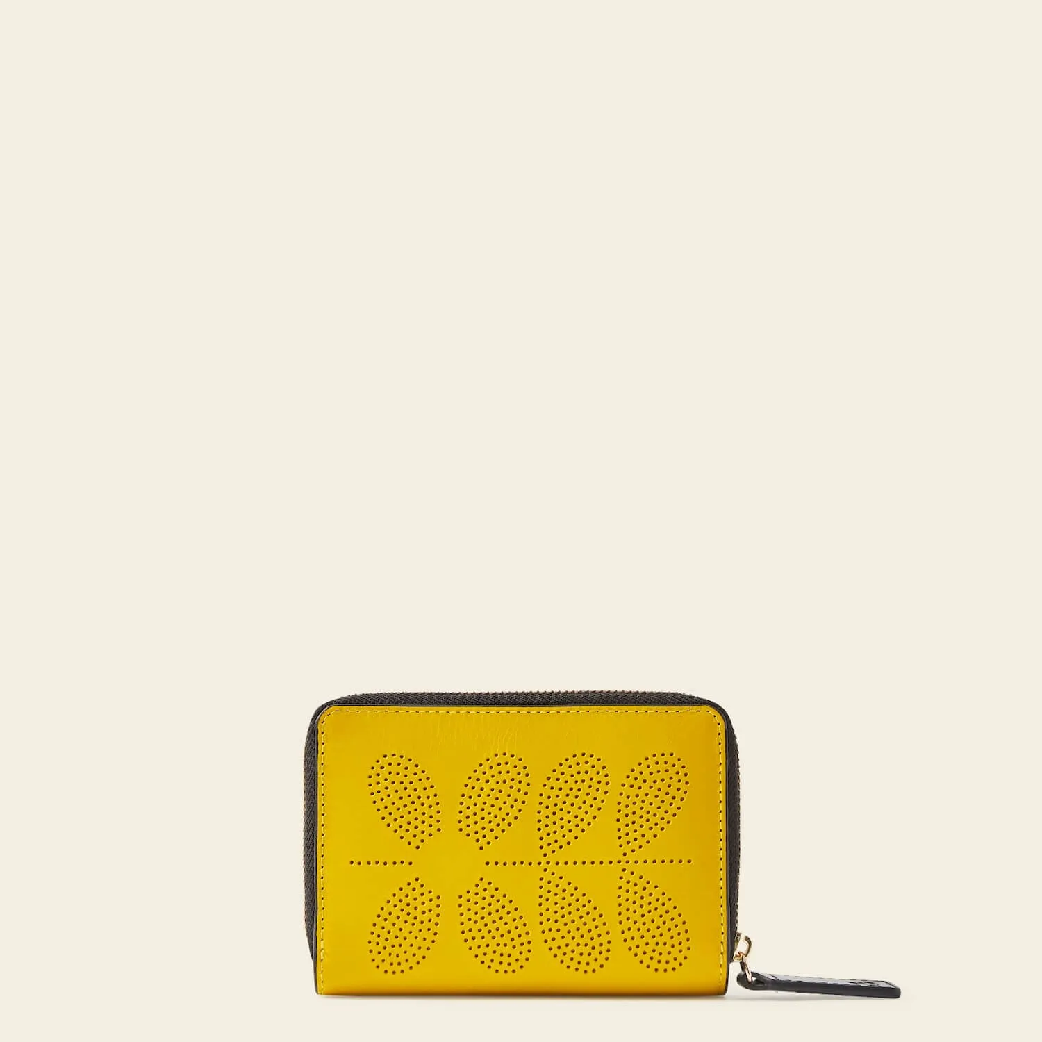 Celia Medium Wallet - Daffodil Punched Flower