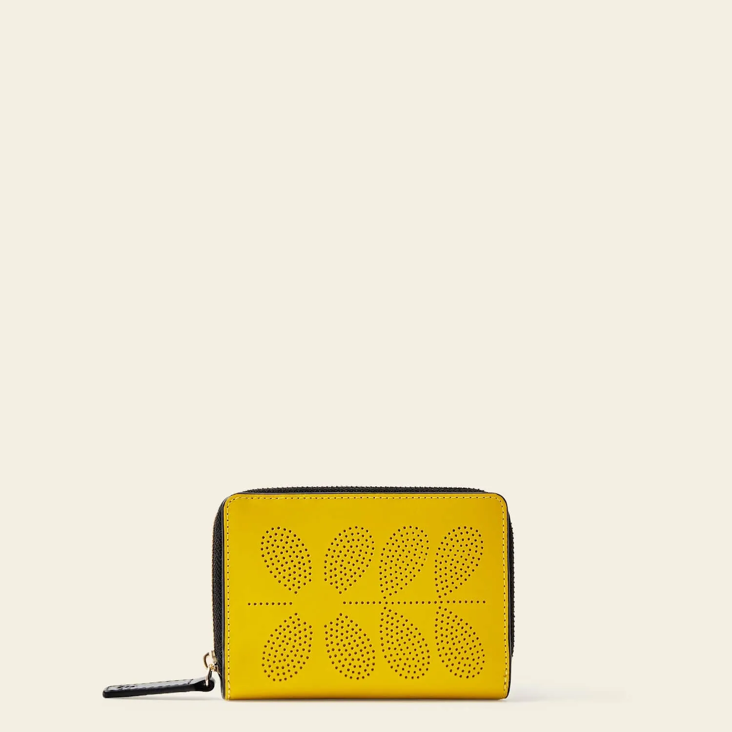 Celia Medium Wallet - Daffodil Punched Flower