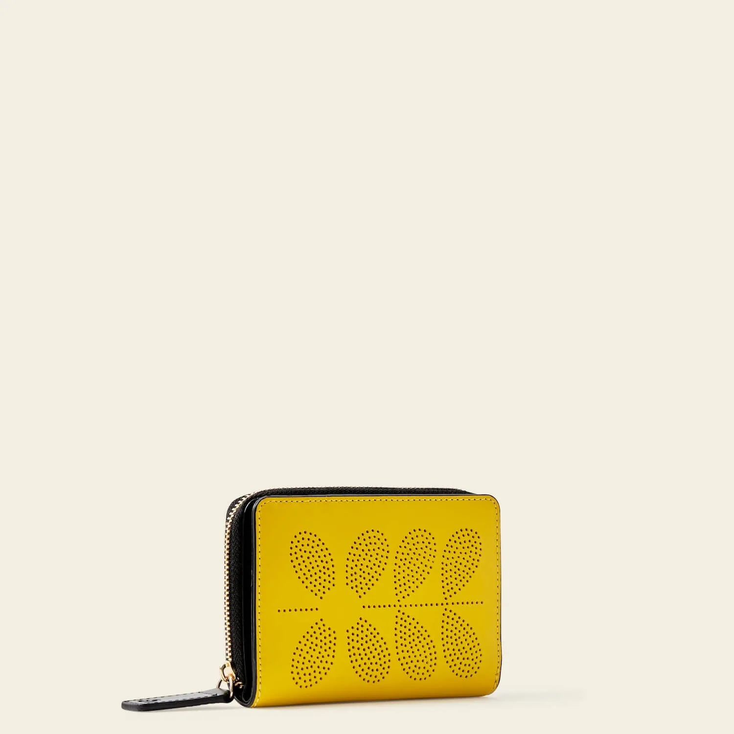 Celia Medium Wallet - Daffodil Punched Flower