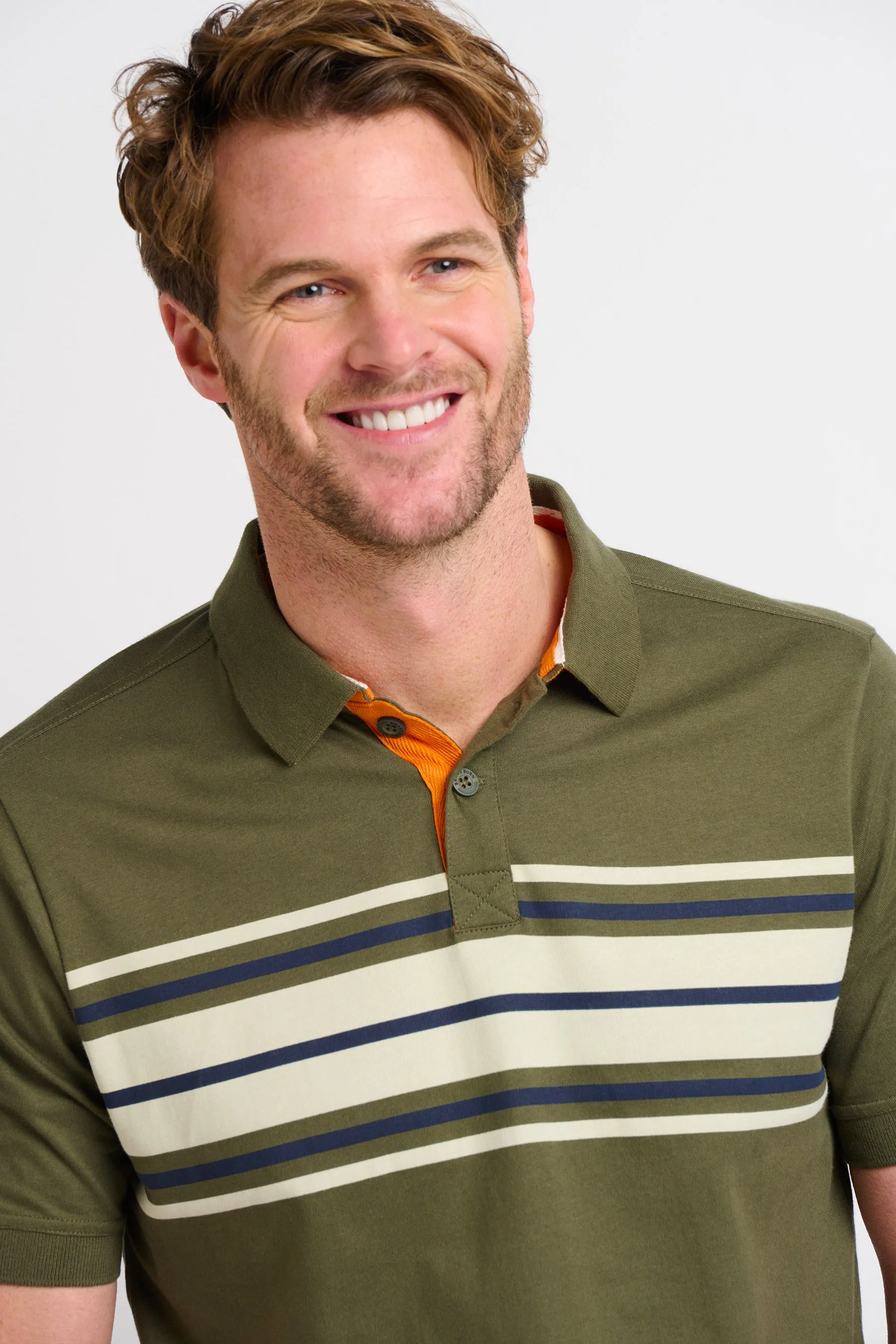 Chest Stripe Polo Shirt