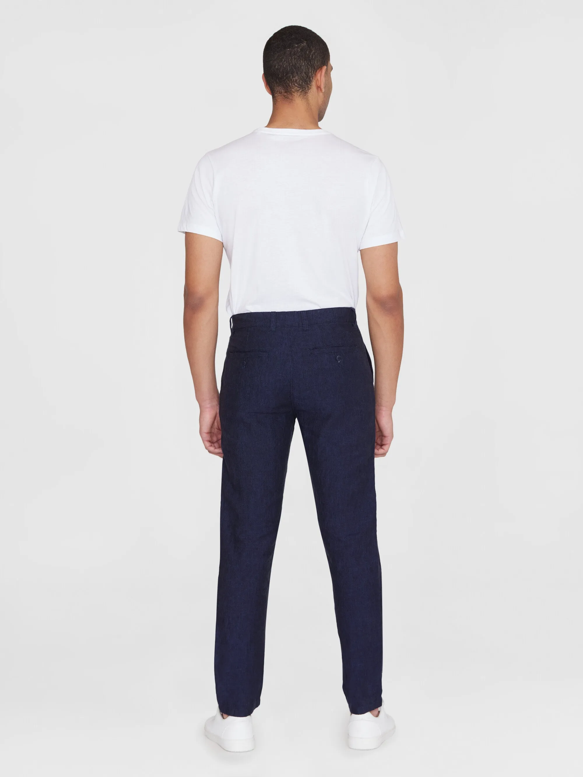 CHUCK regular linen pants - GOTS/Vegan - Total Eclipse