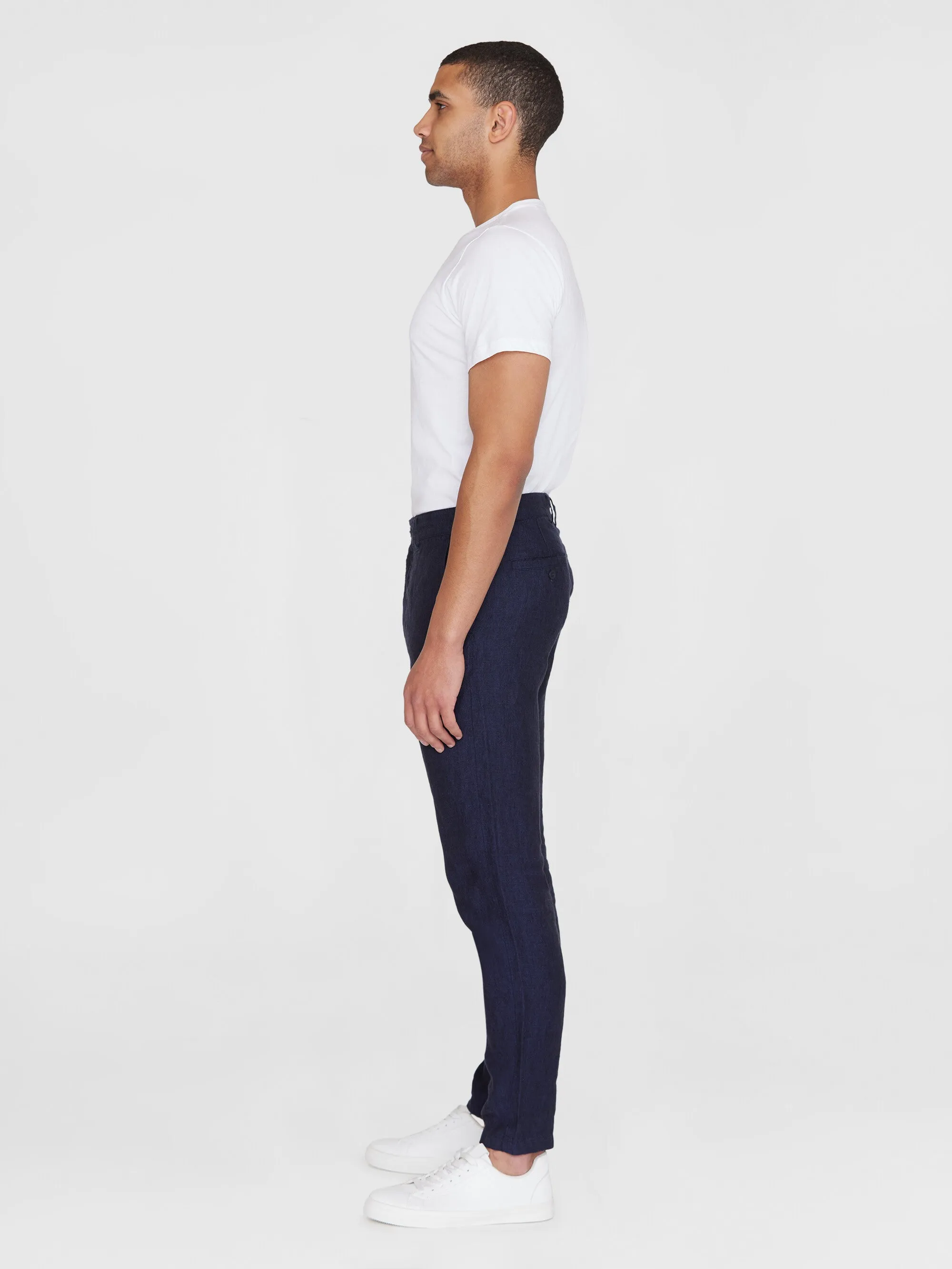 CHUCK regular linen pants - GOTS/Vegan - Total Eclipse