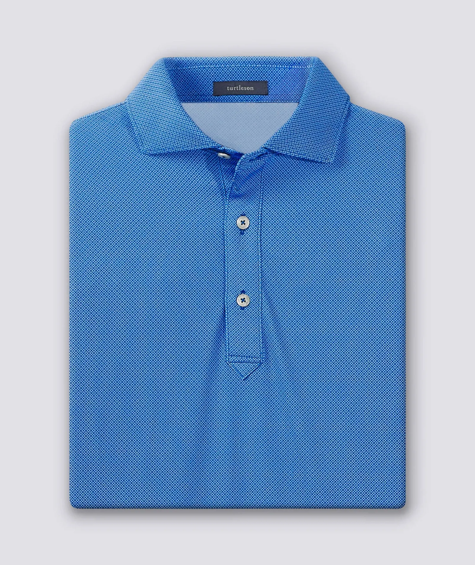 Clarence Mini Diamond Jacquard Performance Polo