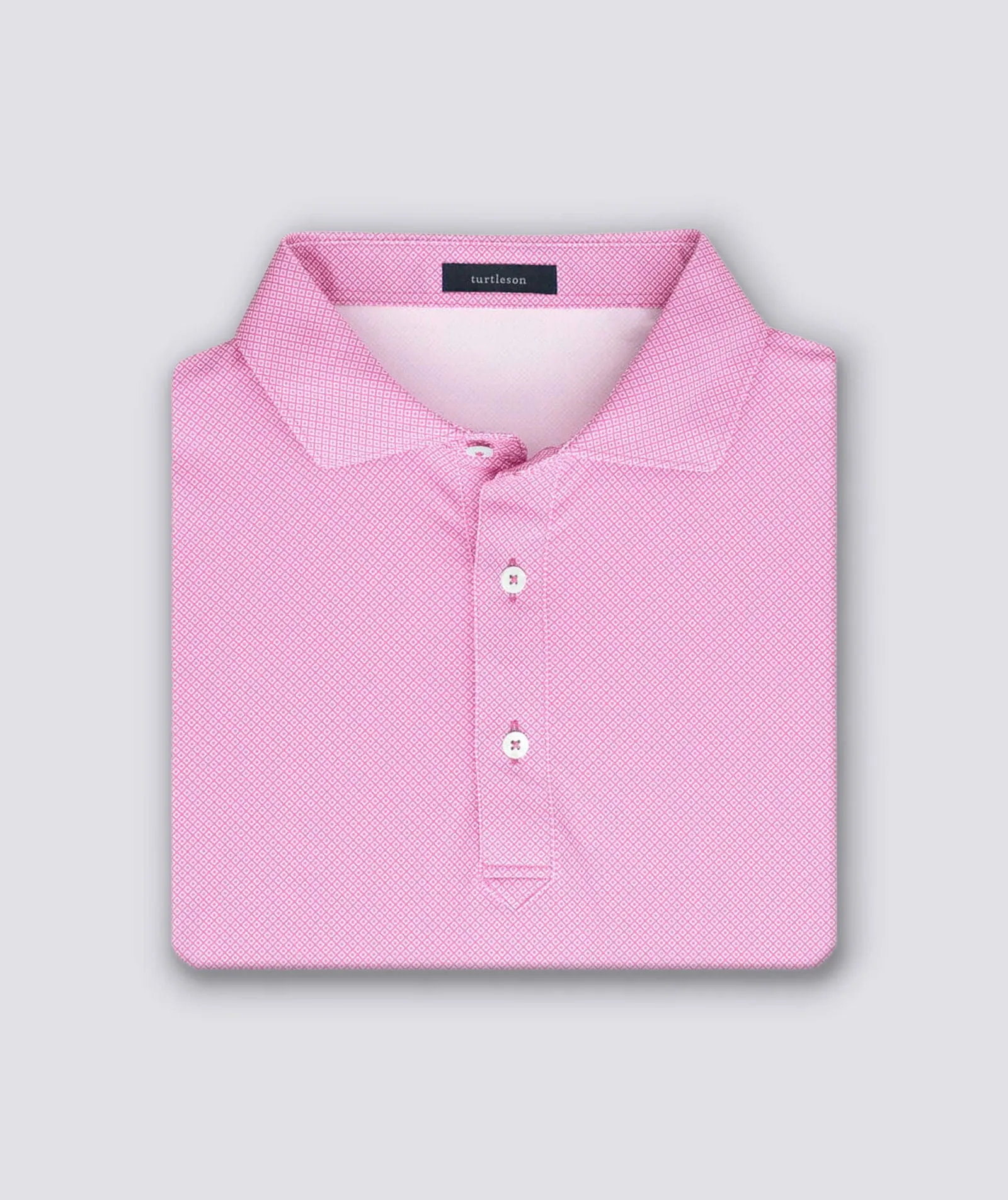 Clarence Mini Diamond Jacquard Performance Polo