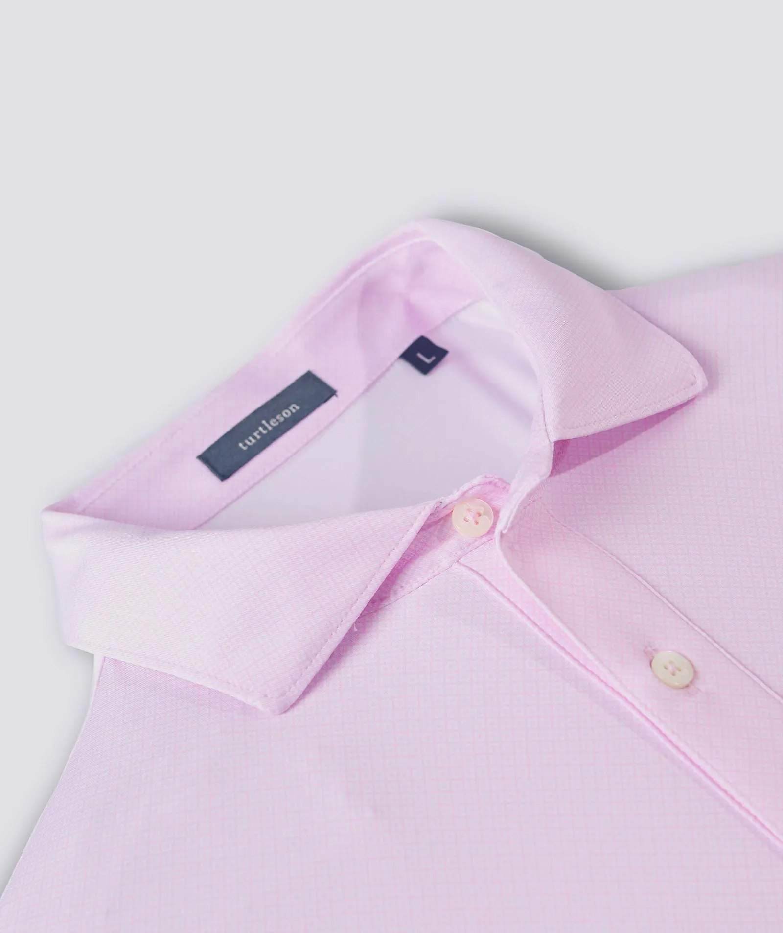 Clarence Mini Diamond Jacquard Performance Polo