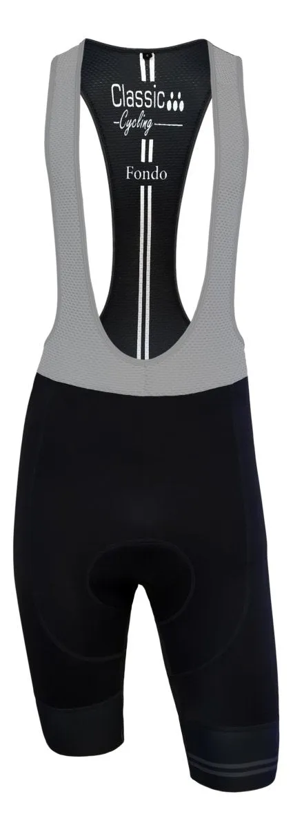 Classic Cycling Fondo Bib Shorts - Black