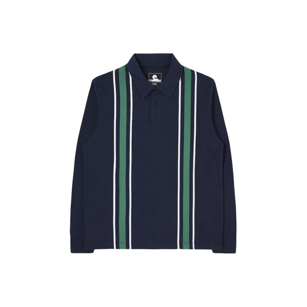 Club Stripes Polo LS (maritime blue)