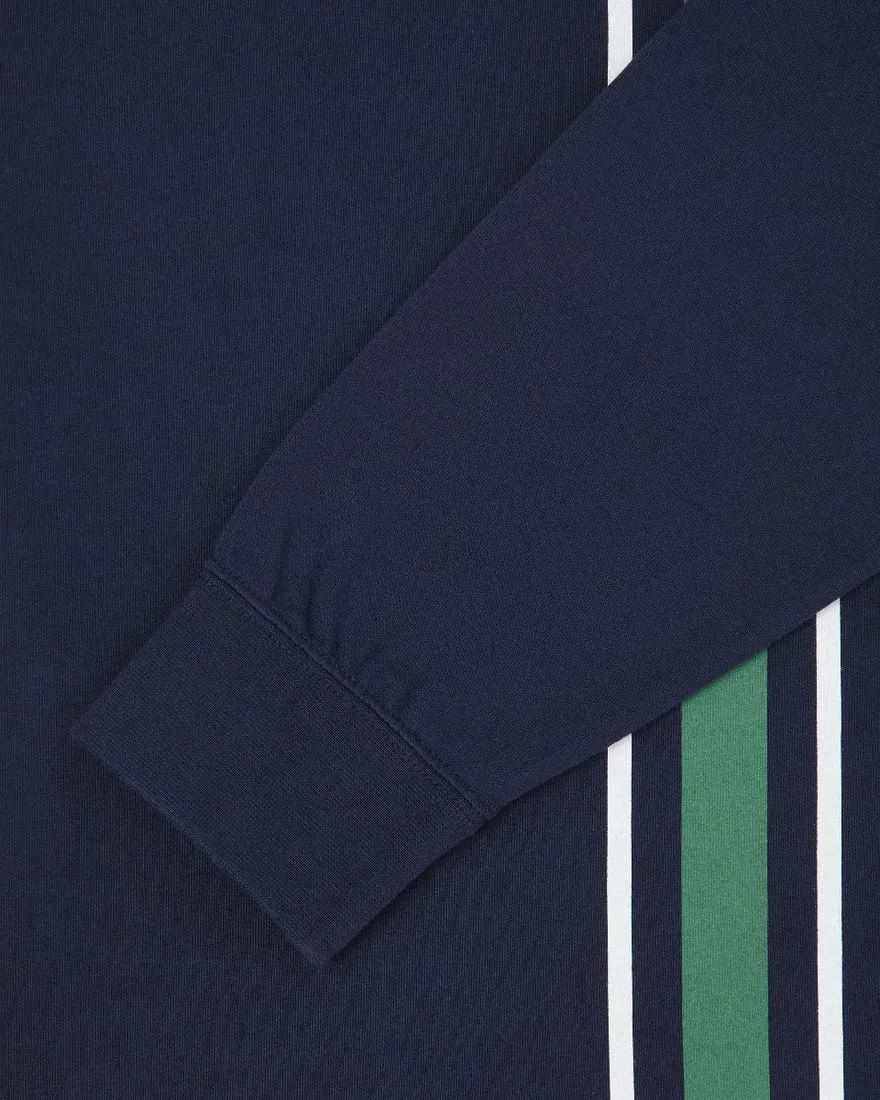 Club Stripes Polo LS (maritime blue)