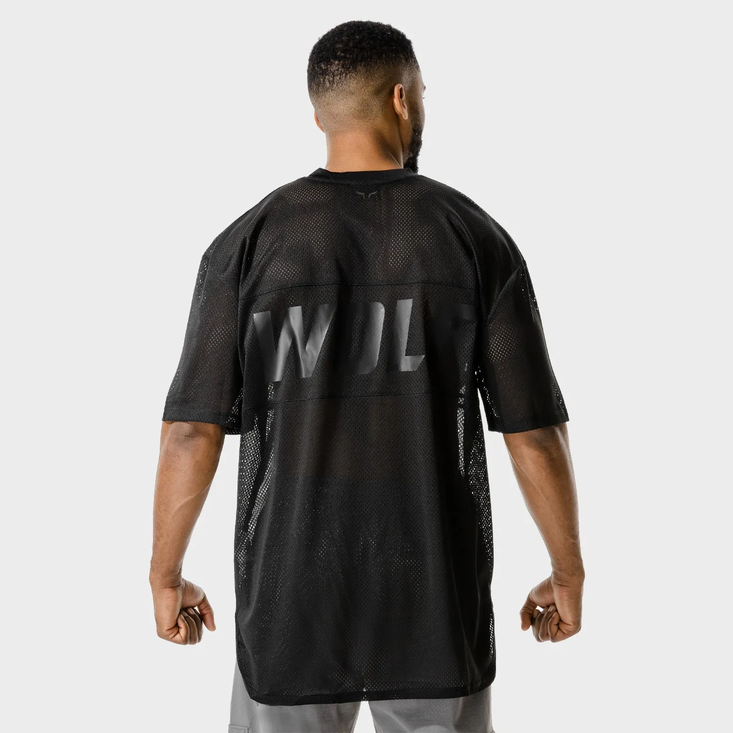 Code Oversized Mesh T-shirt - Black