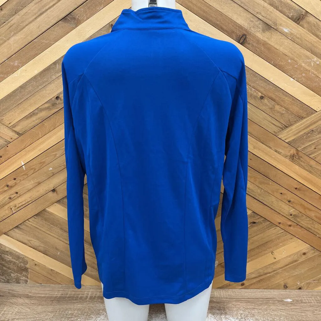 Core365 - Women's 1/4-Zip Performance Pullover - MSRP $39: Blue-women-LG