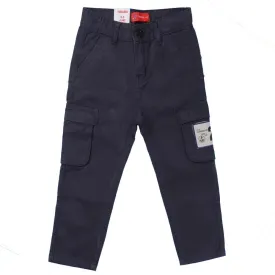 Cotton Pant For Boys - Navy Blue