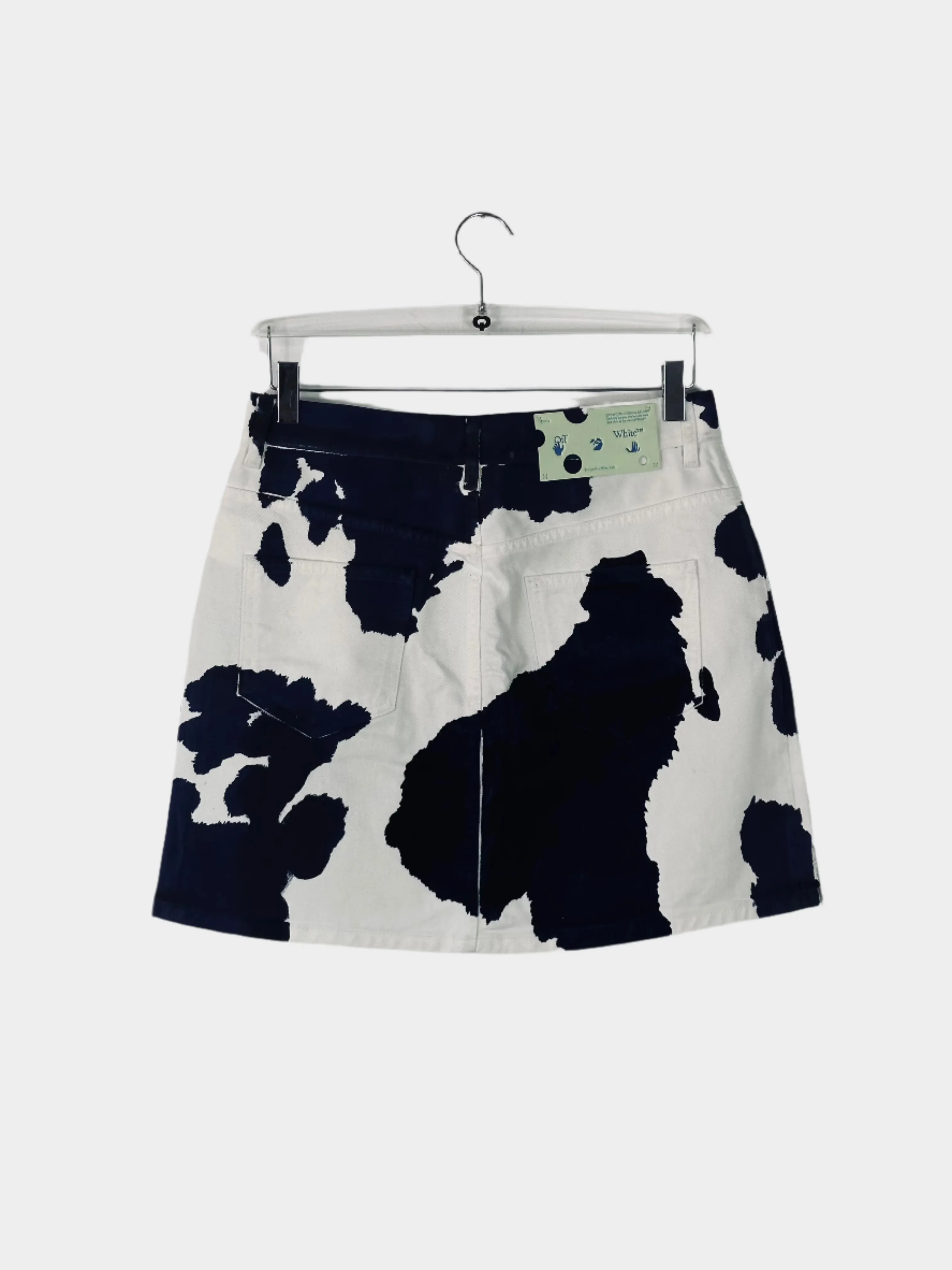 Cow Pattern Denim Skirt