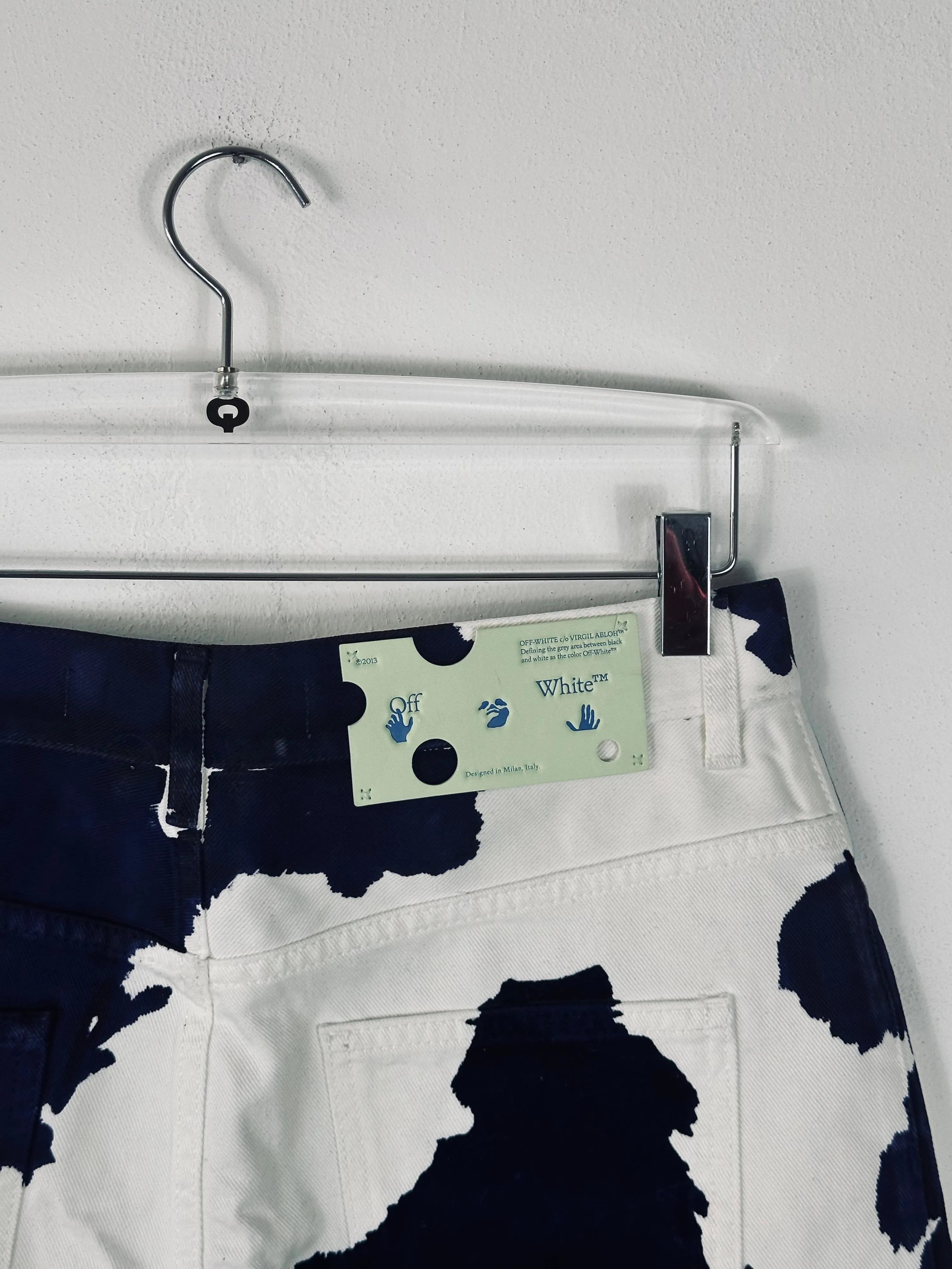 Cow Pattern Denim Skirt