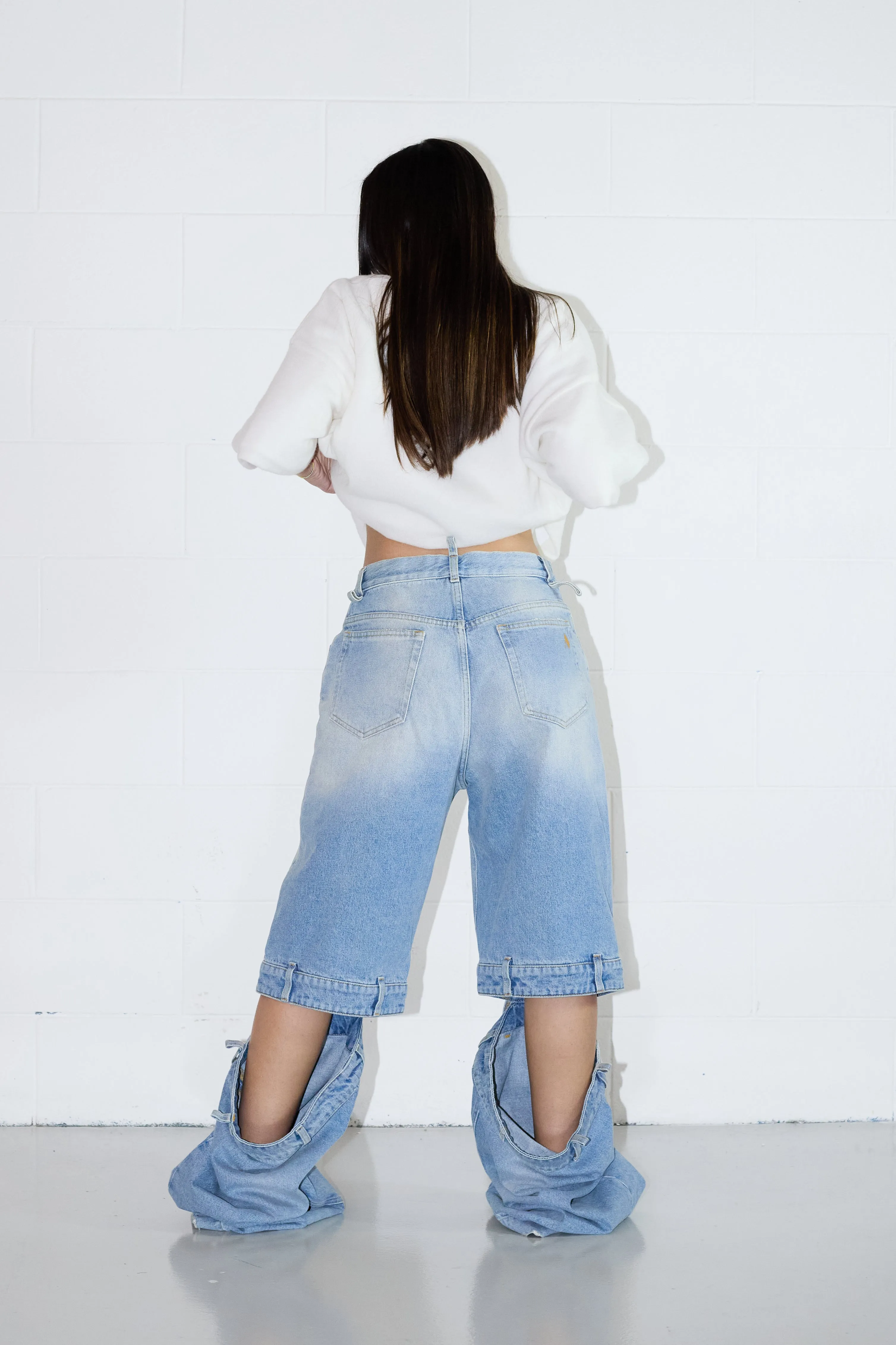 Cut-out Jeans