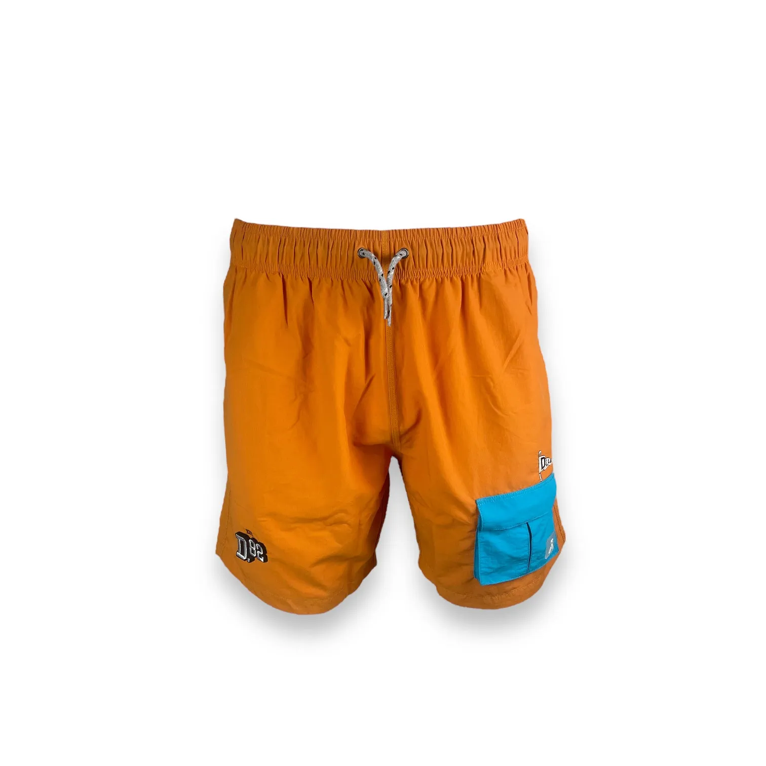 DLAB Hybrid Shorts Orange Blue Pocket