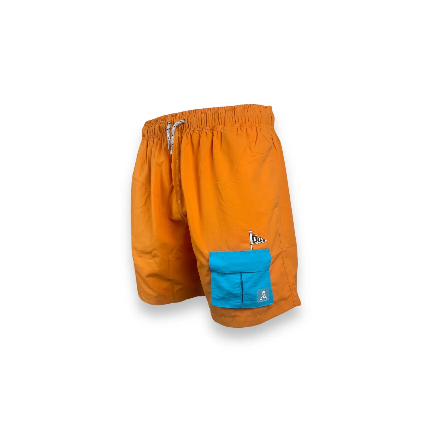 DLAB Hybrid Shorts Orange Blue Pocket