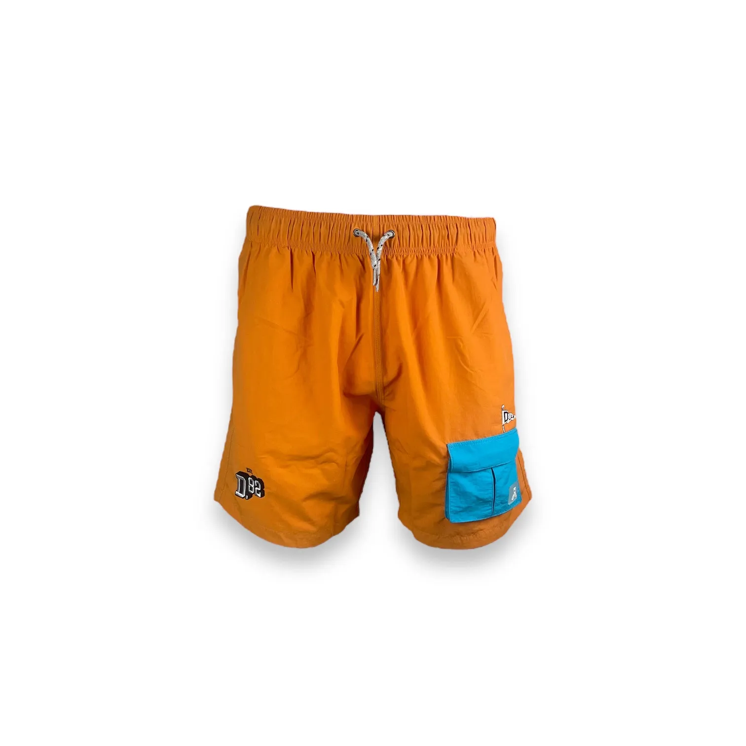 DLAB Hybrid Shorts Orange Blue Pocket